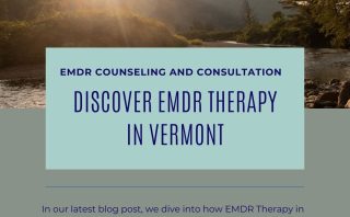 Scenic view of the lush green mountains in Vermont, symbolizing peace and healing, related to EMDR therapy effectiveness